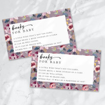Bücher für Baby Lilac Floral Baby Dusche