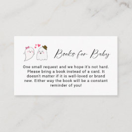 Bücher für Baby Little Boo Fall Babydusche QR Code Begleitkarte