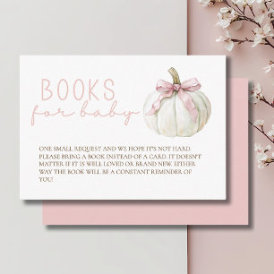 Bücher für Baby Little Pumpkin Baby Shower Begleitkarte