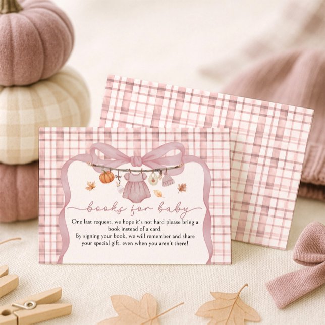 Bücher für Baby Little Pumpkin Girl Babydusche Begleitkarte (Von Creator hochgeladen)