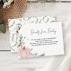 Bücher für Baby Little Pumpkin Pink Baby Dusche Begleitkarte