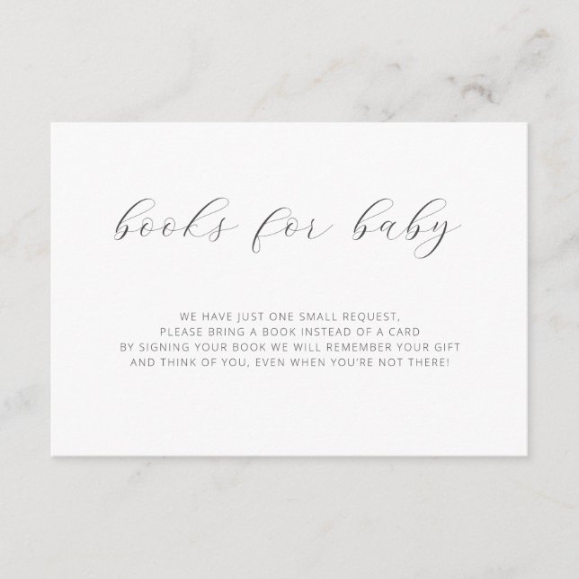 Bücher für Baby Modern Boho Babydusche Gehäuse C Begleitkarte (Vorderseite)