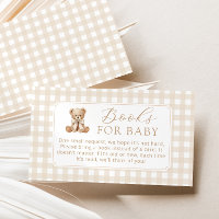 Bücher für Baby neutraler Teddy Bär Gingham