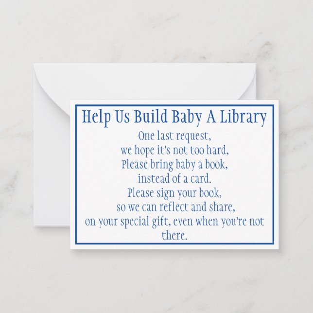 Bücher für Baby-Note-Card Mitteilungskarte (Vorderseite)