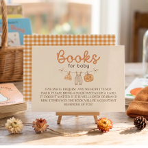 Bücher für Baby Orange Gingham Kürbis