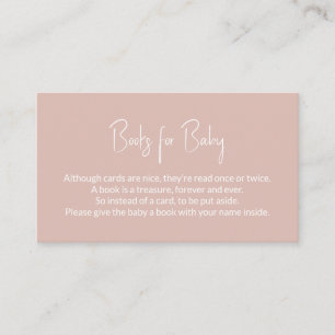 Bücher für Baby Pink Baby Showbucher Begleitkarte