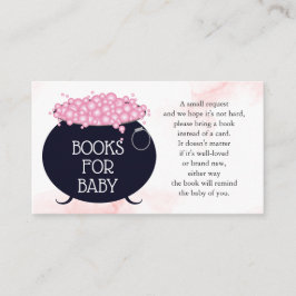 Bücher für Baby Pink Brew Halloween Babydusche Begleitkarte