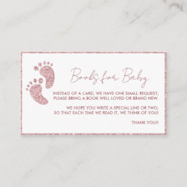Bücher für Baby Pink Glitzer Feet Baby Shooter Begleitkarte