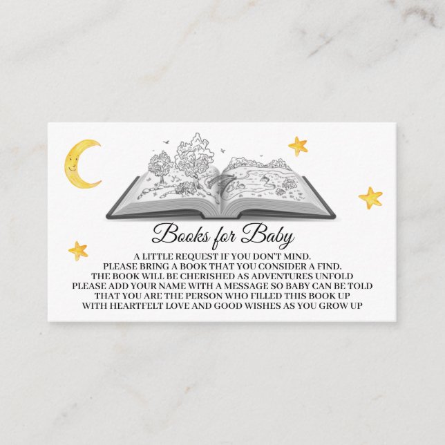 *~* Bücher für Baby Pop Up Book Stars Moon Begleitkarte (Vorderseite)