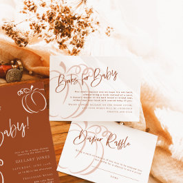 Bücher für Baby Pumpkin Boho Terracotta Babydusche