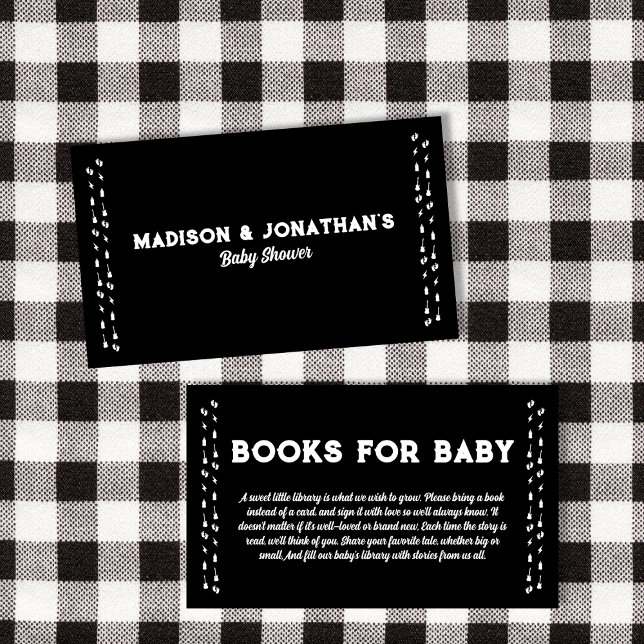 Bücher für Baby Rock and Roll Baby Dusche Begleitkarte (Books For Baby Rock And Roll Baby Shower Enclosure Card)