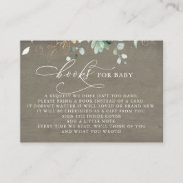 Bücher für Baby-Rosa-Blumenkohl Begleitkarte