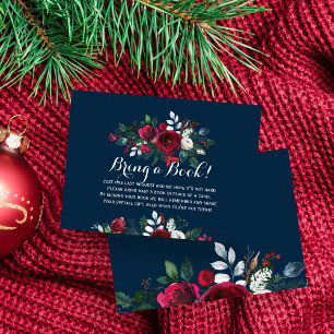 Bücher für Baby Rot Navy Bring a Book Einlegekarte Begleitkarte