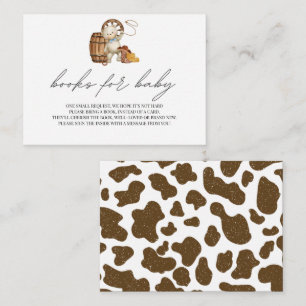 Bücher für Baby Rustic Niedlich Cowboy Wild Wester Begleitkarte