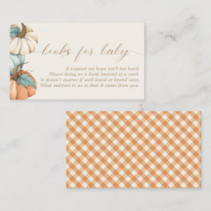 Bücher für Baby - rustikale Herbstdusche   Begleitkarte