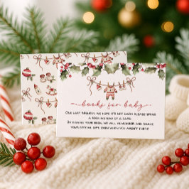 Bücher für Baby Santa Baby Dusche Begleitkarte