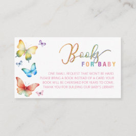 Bücher für Baby-Schmetterling-Einsteckkarte Begleitkarte