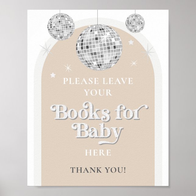 Bücher für Baby-Signing-Disco-Babydusche Poster (Vorne)