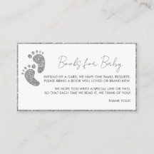 Bücher für Baby Silver Glitzer Babydusche