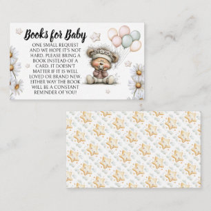 Bücher für Baby skurriles Teddybär-Design Begleitkarte