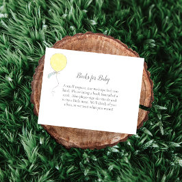 Bücher für Baby Sprinkle Yellow Balloon Begleitkarte