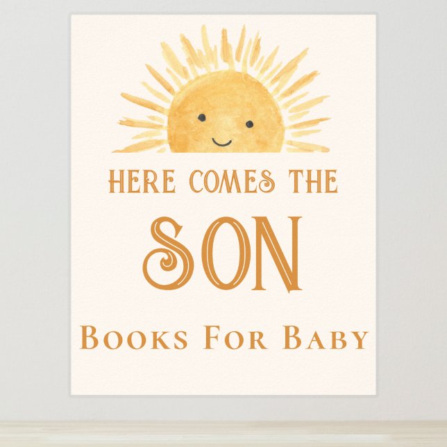 Bücher für Baby-Sun-Babydusche Poster (Von Creator hochgeladen)