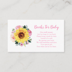 Bücher für Baby Sunflower Pink Blumenspülung Begleitkarte
