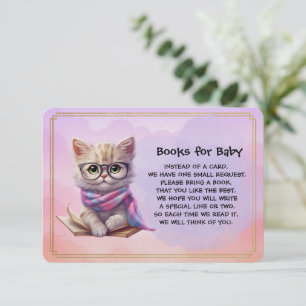 Bücher für Baby Süße Kätzchen lesen ein Buch Begleitkarte