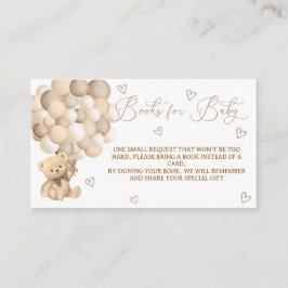 Bücher für Baby-Teddy-Bär Begleitkarte