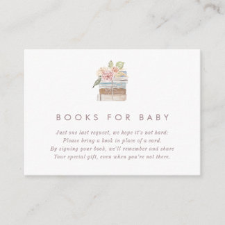 Bücher für Baby-Tee Baby Shower Karte