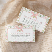 Bücher für Baby Vintage Floral Rosa Schleife Babyp