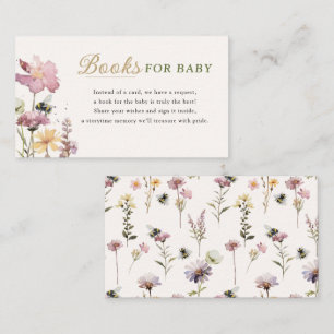 Bücher für Baby Wasserfarbe Wildblumen Sprinkle Begleitkarte