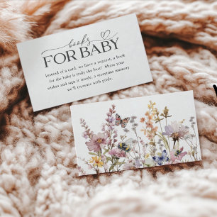 Bücher für Baby Wasserfarbe Wildblumen Sprinkle Begleitkarte
