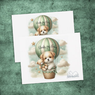 Bücher für Baby-Welpen-Abenteuer Heißluftballon Begleitkarte