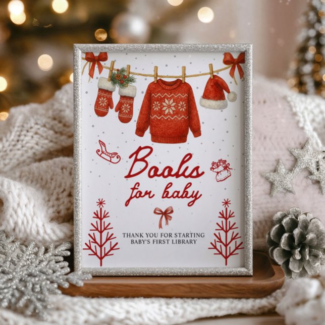 Bücher für Baby Winter Santa Schild (Von Creator hochgeladen)