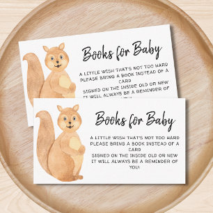 Bücher für Baby Woodland Eichhörnchen Babydusche E Begleitkarte