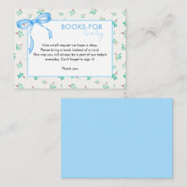 Bücher für Babybettkarte Begleitkarte