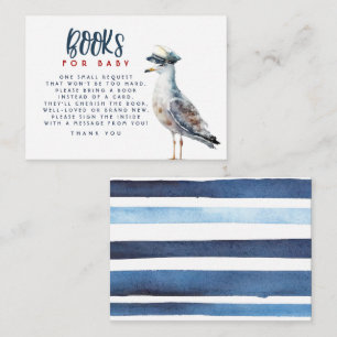 Bücher für Babydusche Begleitkarte