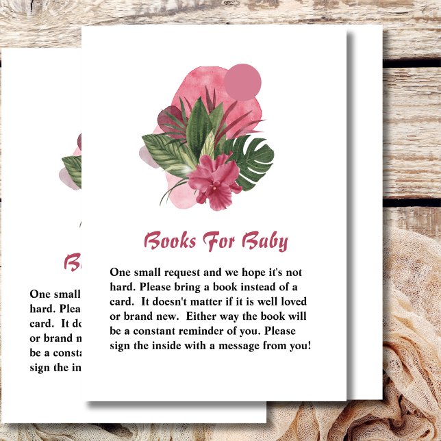 Bücher für Babydusche, Bläschen und Brunch Begleitkarte (Von Creator hochgeladen)