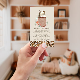 Bücher für Babydusche mit Kaffee Blumenkohl Begleitkarte