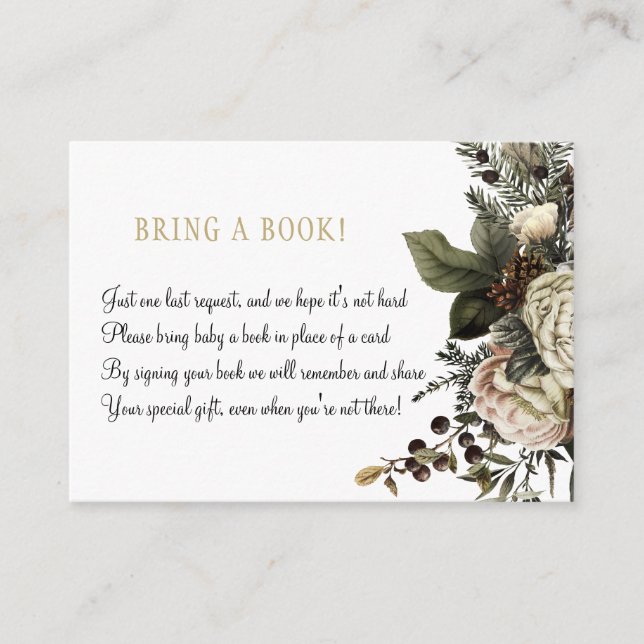 Bücher für Babyflora bringen eine Bucheinführungsk Begleitkarte (Vorderseite)