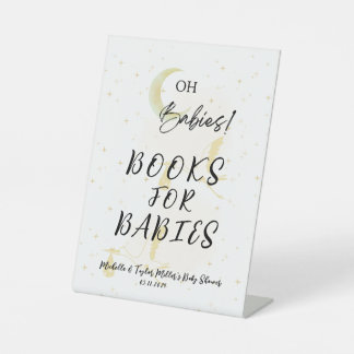Bücher für Babys Babydusche Schild