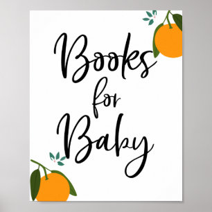 Bücher für Babysignatur Poster