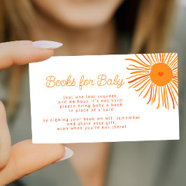 Bücher für das Baby bringen eine Babydusche mit Bü Begleitkarte