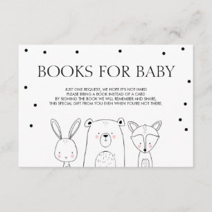 Bücher für das Baby Bringen Sie ein Buch Woodland Begleitkarte