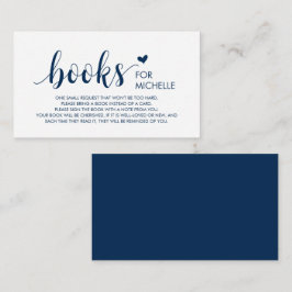 Bücher für das Baby, Modernes Niedliches Navy Blue Begleitkarte