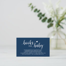 Bücher für das Baby, Modernes Niedliches Navy Blue Begleitkarte