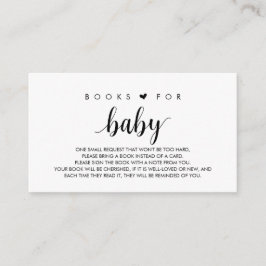 Bücher für das Baby, Modernes Niedliches Schwarzes Begleitkarte