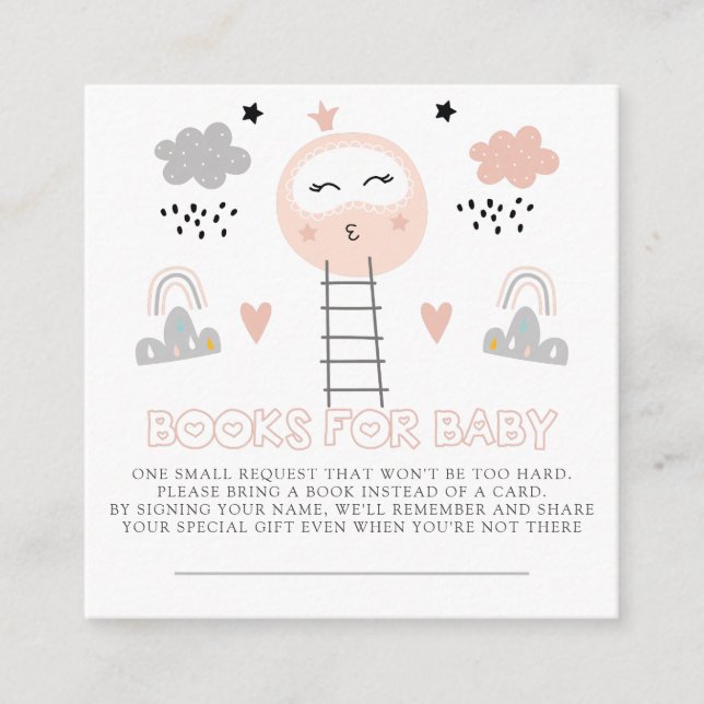 Bücher für den Baby-Weg zum Mond Begleitkarte (Vorderseite)