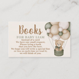 Bücher für den grünen Teddy-Bär mit Baby Request C Begleitkarte